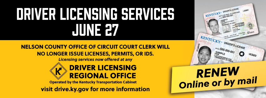 Circuit Court Will No Longer Issue Licenses or IDs
